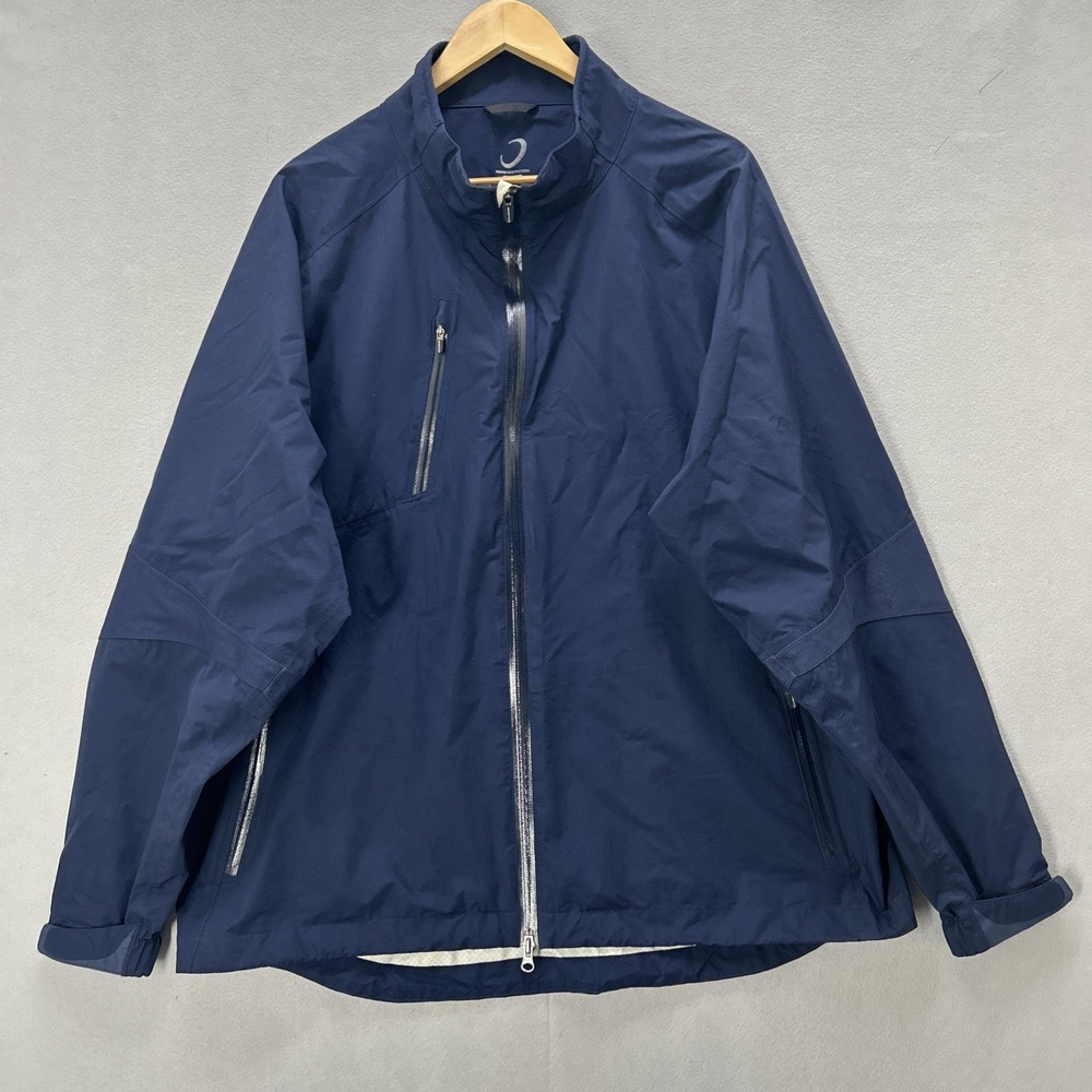 Zero Restriction Tour Series Golf Rain Jacket Blue Men's Size 2XL Windbreaker